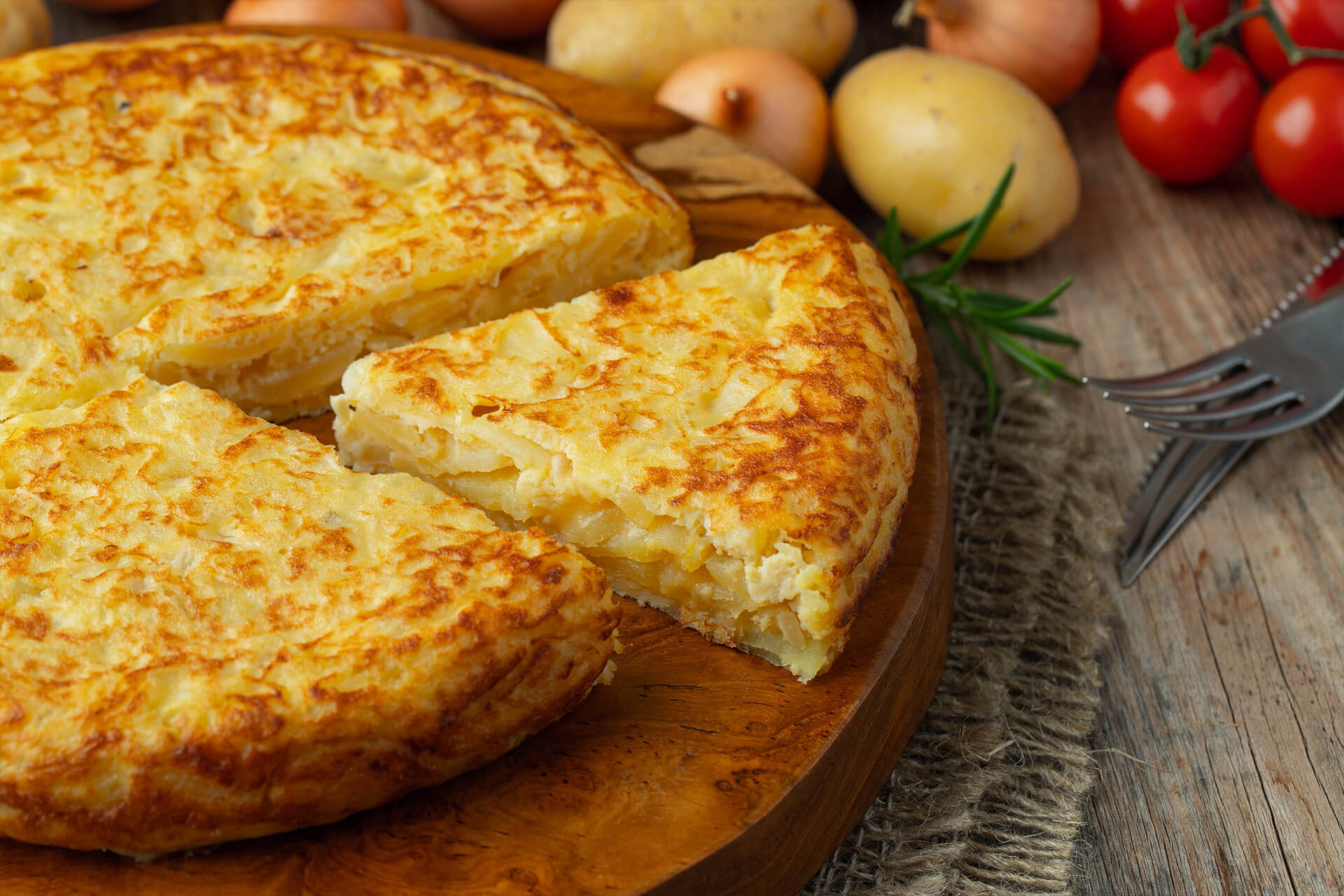 Tortilla española Comida Tradicional Tipico